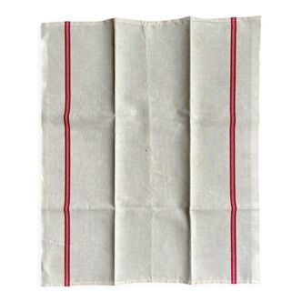 Tea towel in beige and red ☐ mestizo 60 x 74 cm