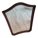 Trapezoid wood mirror 58x73