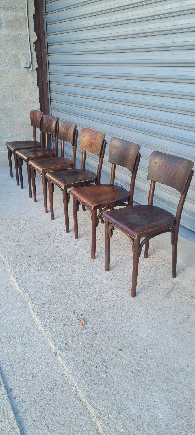 Set of 6 thonet bistro chairs