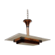 Art Deco pendant lamp by Henri Petitot - Patinated brass - Ca 1930