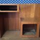 Vintage folding telephone table