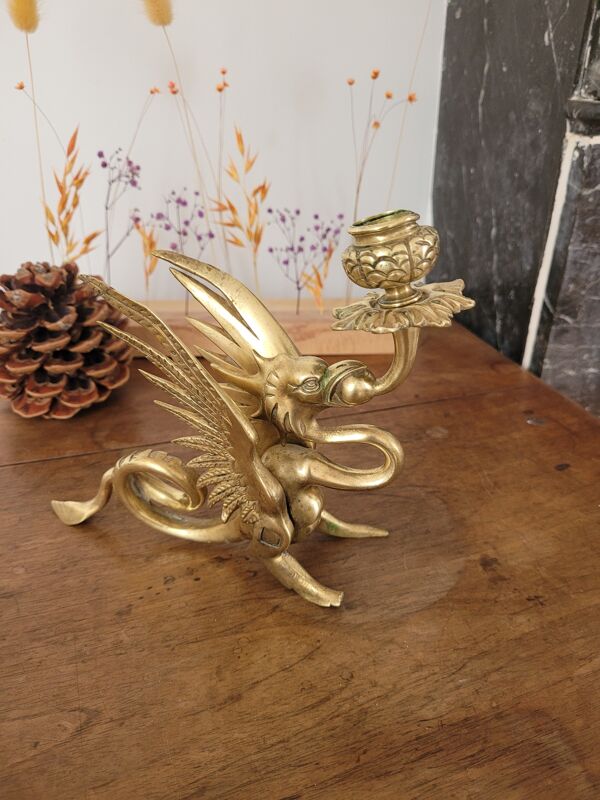 Chandelier en bronze dragon n°2