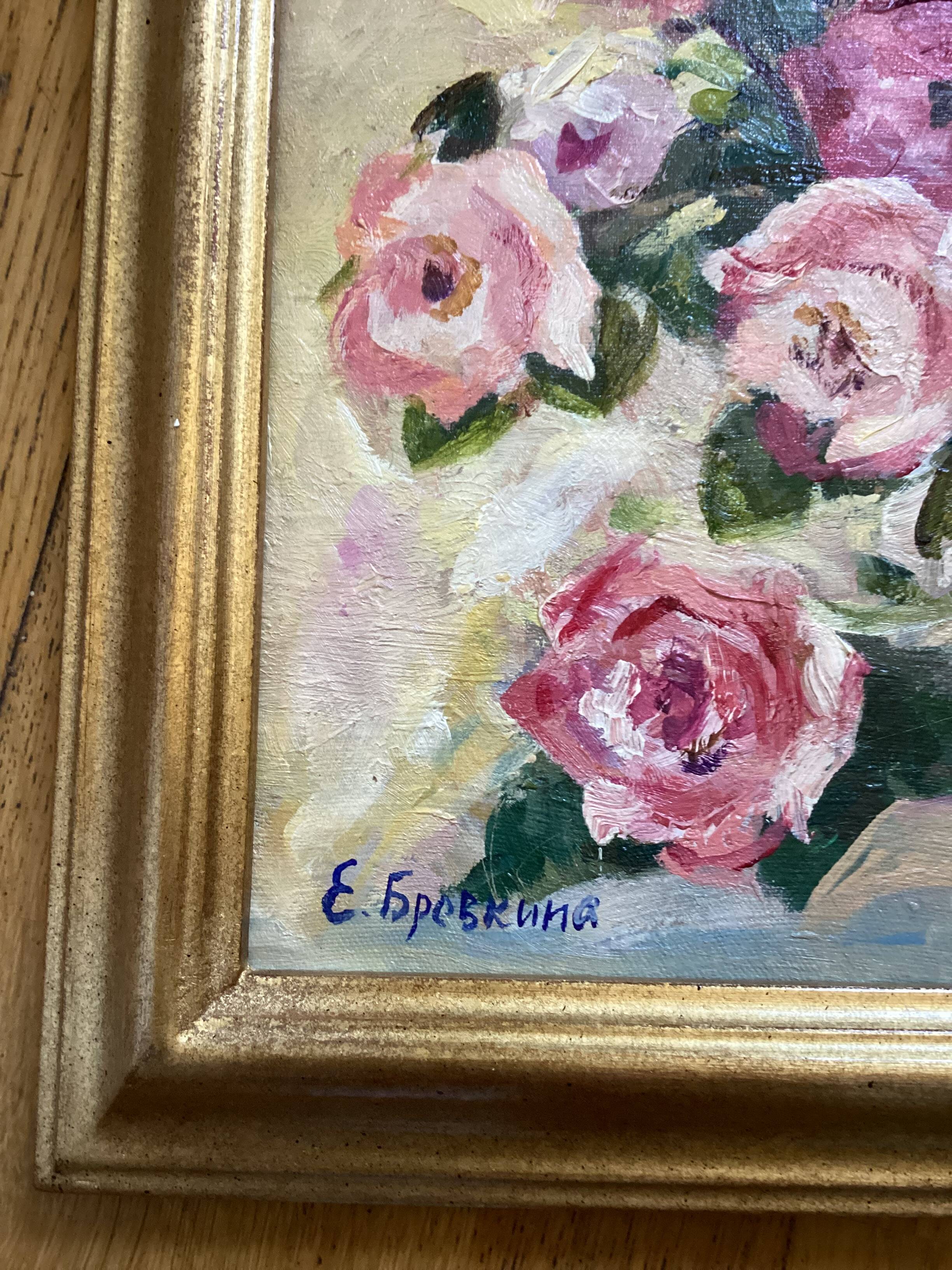 Oil painting on canvas signed, dimensions: height - 49 cm - width - 44 cm -