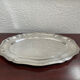 Large plate in silver metal goldsmith Orbrille 51 x 35 cm.