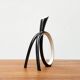 Sculptural porcelain vase from mid-century Germany by Lindner.