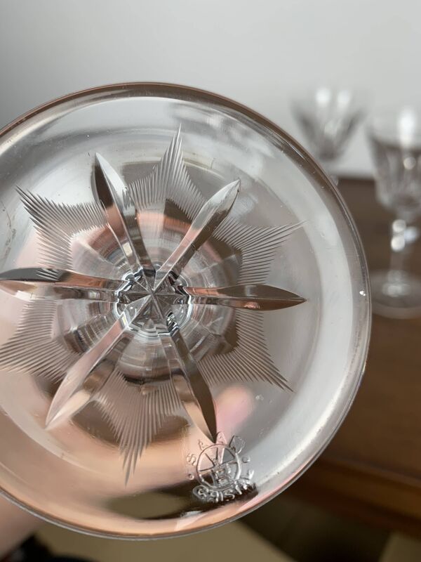 4 verres en cristal Villeroy & Boch, XXème s