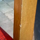 Chaises pieds compas skaï 1960