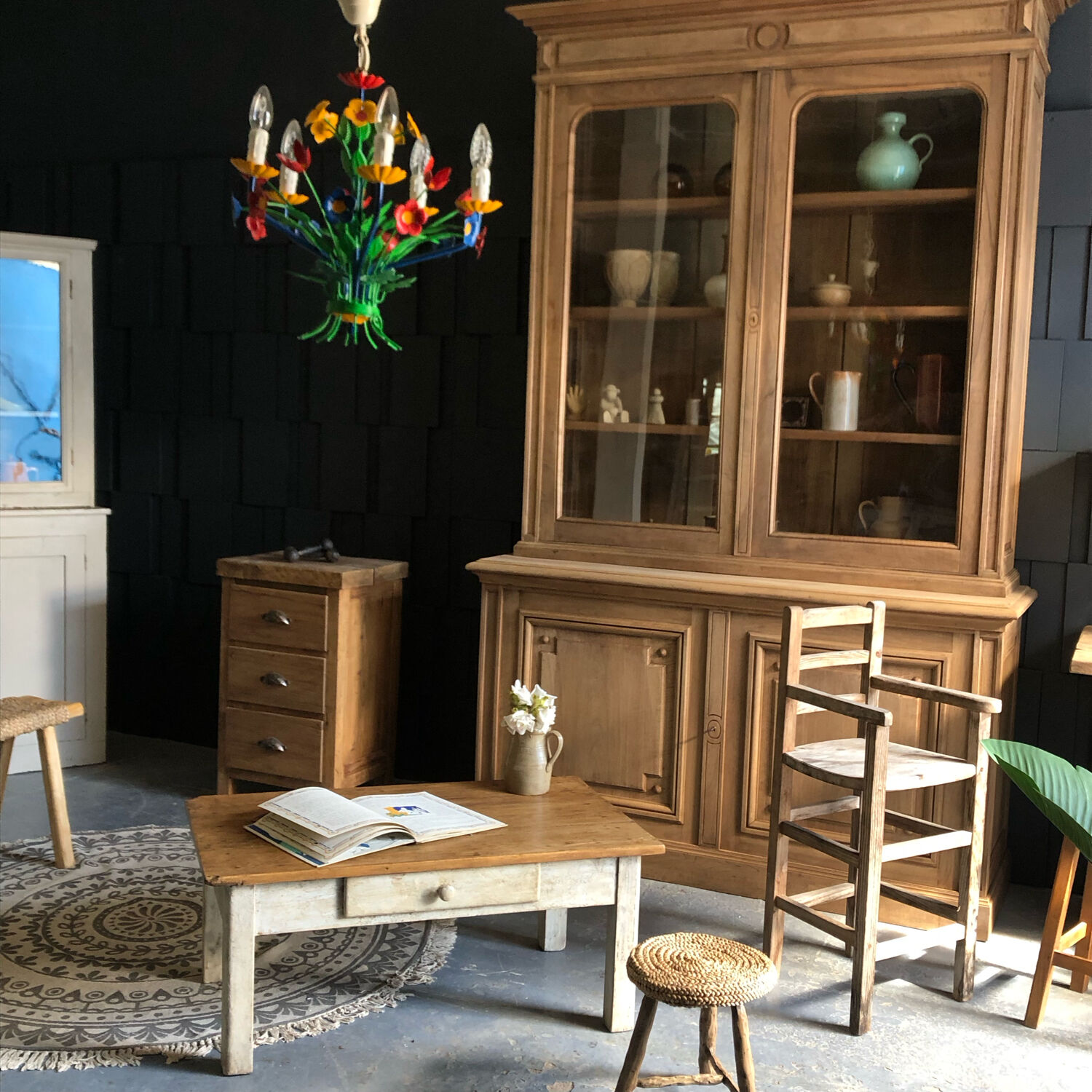 Vintage floral chandelier