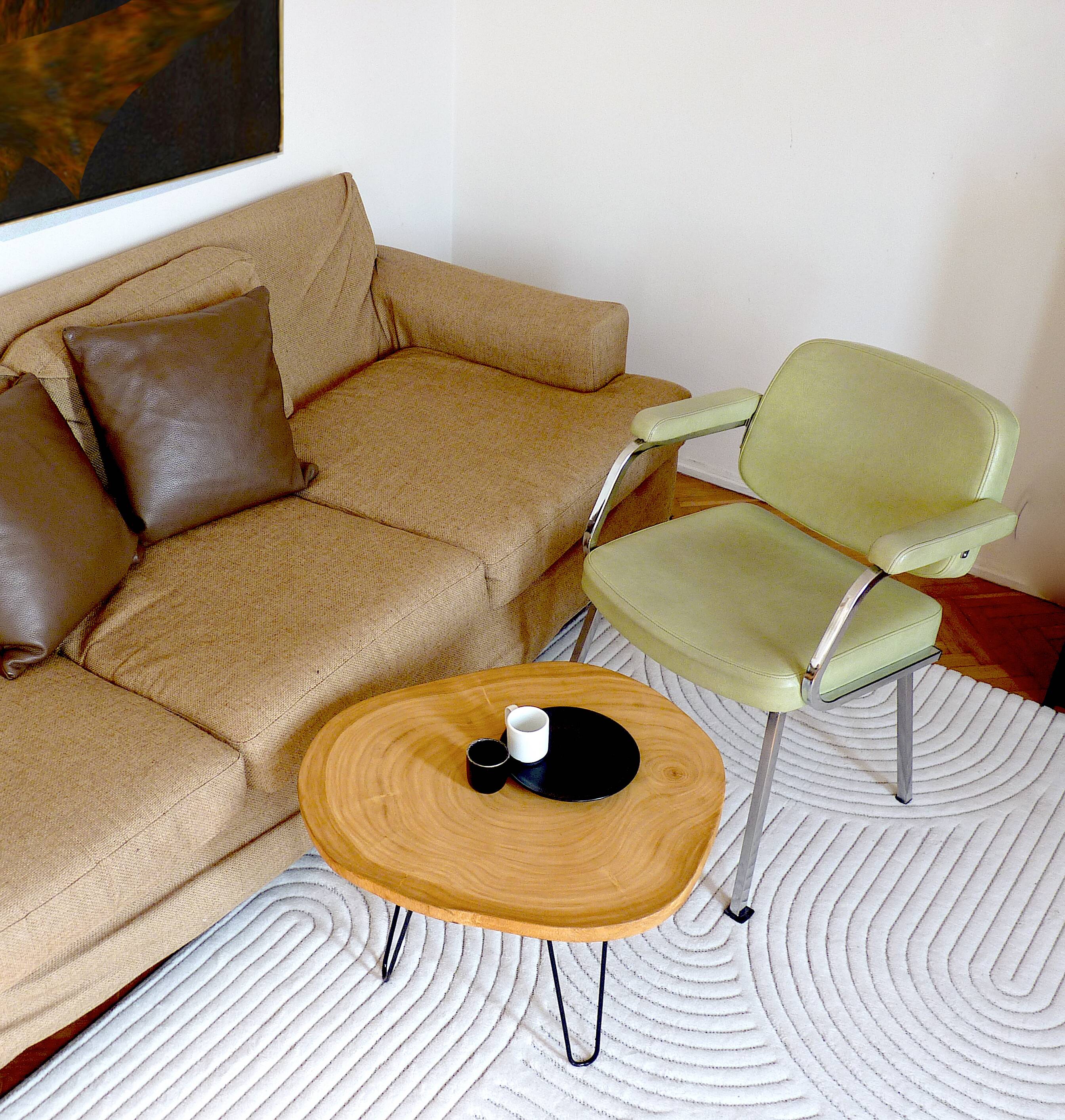 coffee table made of Melina wood