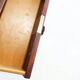 Modern mid-century wooden desk by Gianfranco Frattini for Bernini