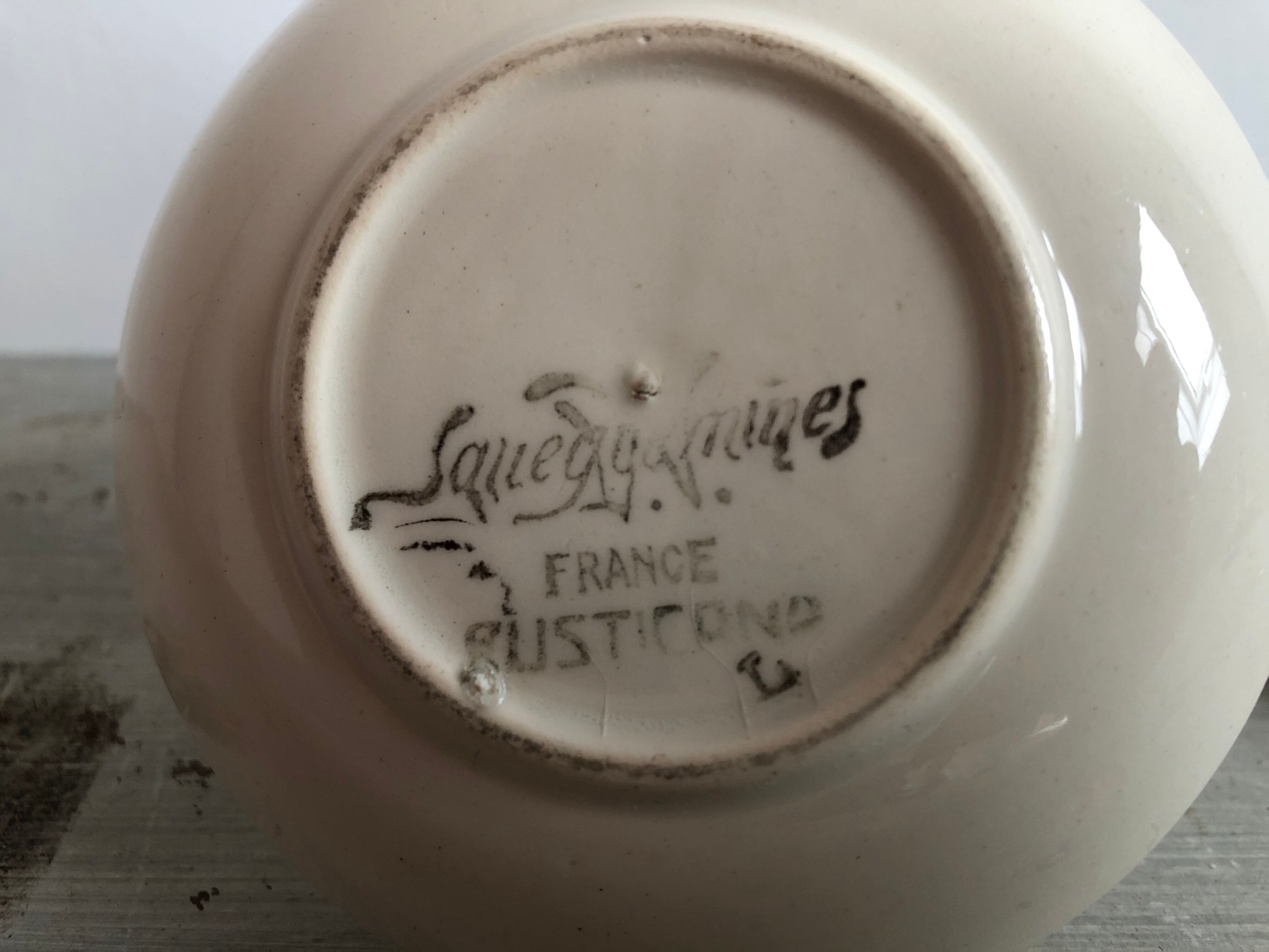 Set de 2 coquetiers vintage modèle Rusticana Sarreguemines