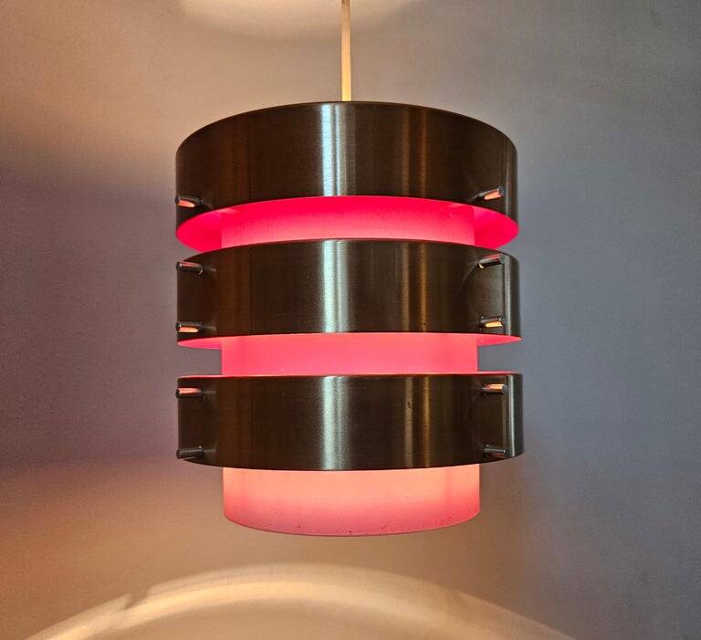 Midcentury Rare Pendant in style of Jo Hammerborg, Denmark, 1970s