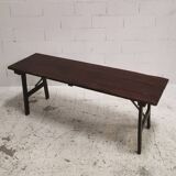 Antique folding solid wood table
