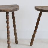 Pair of tripod stools