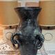 Terracotta amphora vase with bronze patina, 1970s-80s.