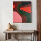 Colorful stretched canvas painting "abstraction 3" by bODASCA