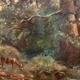 Table 112 x 89 cm oil on canvas brielman 1871 channel frame XlXe