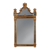 20th century Belgian Rococo-Venetian Mirror in Gilded Wood