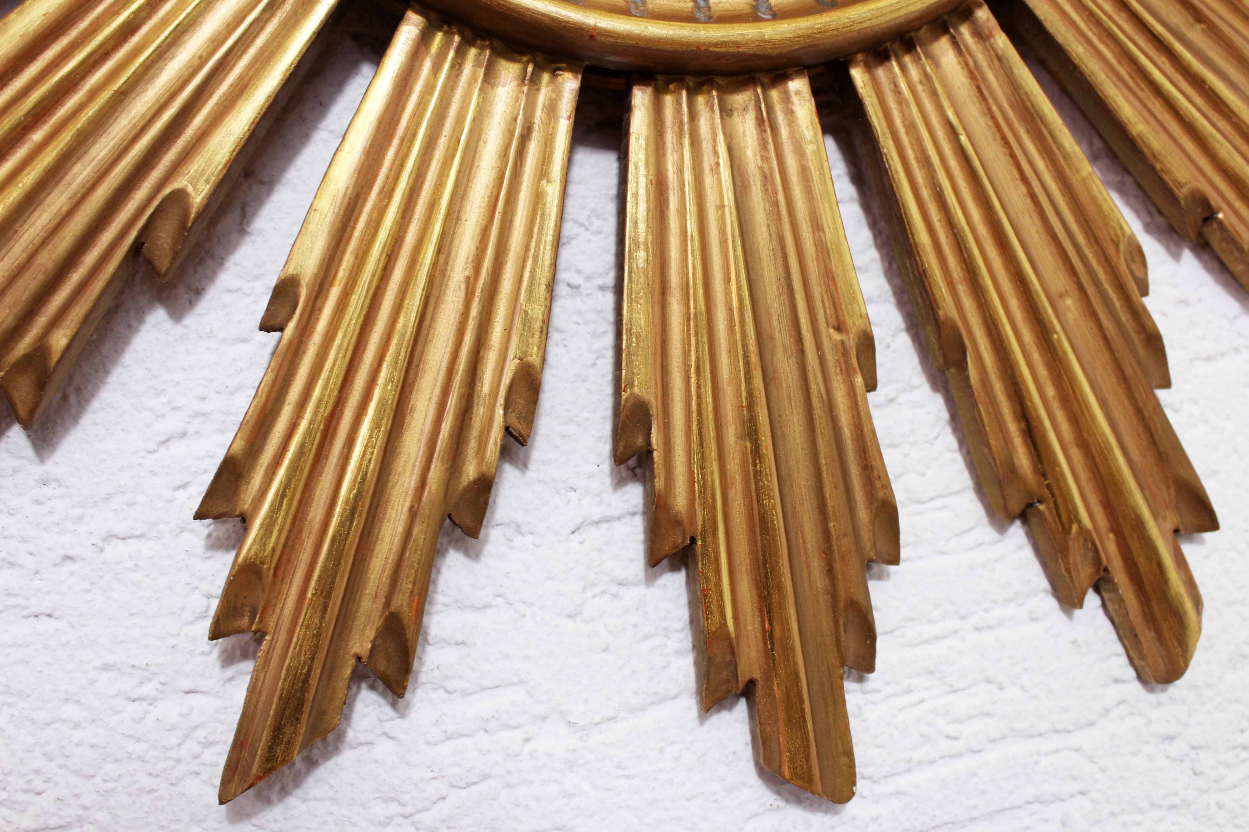 Vintage resin sun mirror