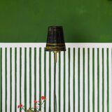 Applique murale en osier noir naturel