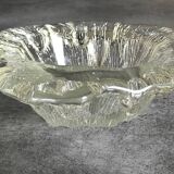 Cendrier, vide-poche Blenko en verre moderniste design brutaliste, 1960