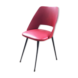 Red barrel chair