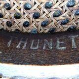 Thonet 1890 piano stool, canna