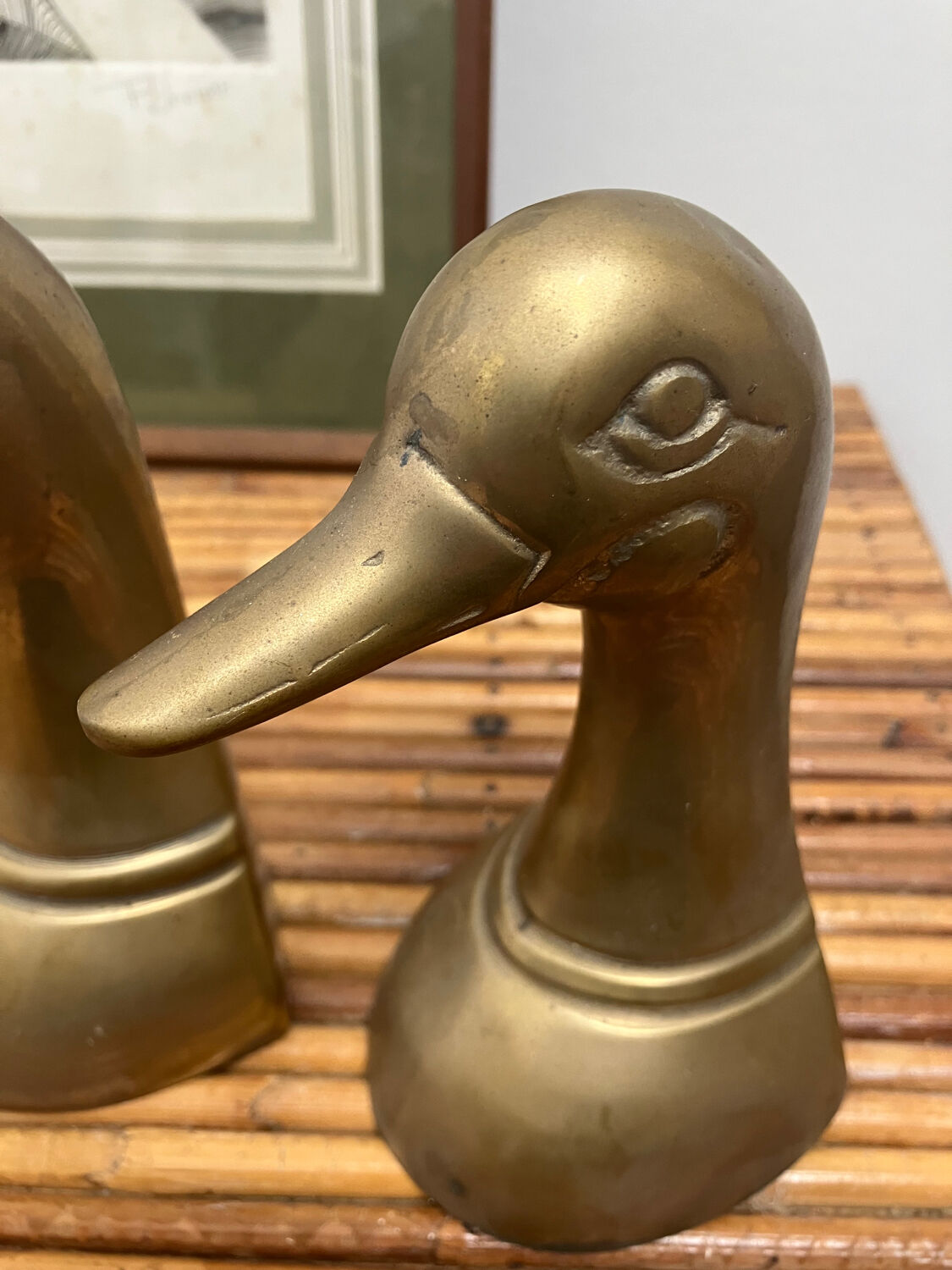 Brass Duck bookends