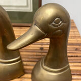 Brass Duck bookends