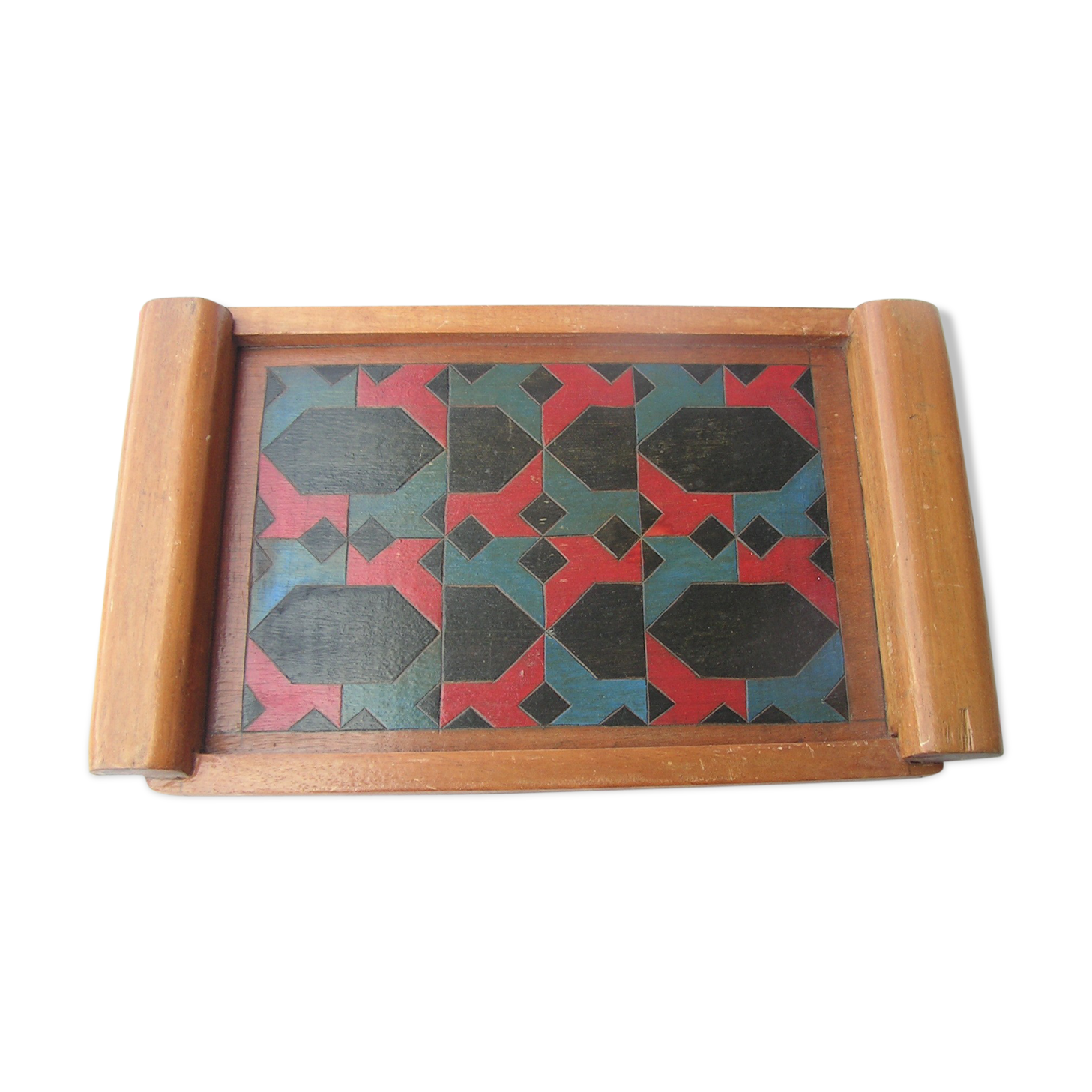 Art deco wooden tray