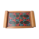 Art deco wooden tray