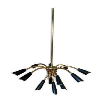 Lustre Sputnik en laiton