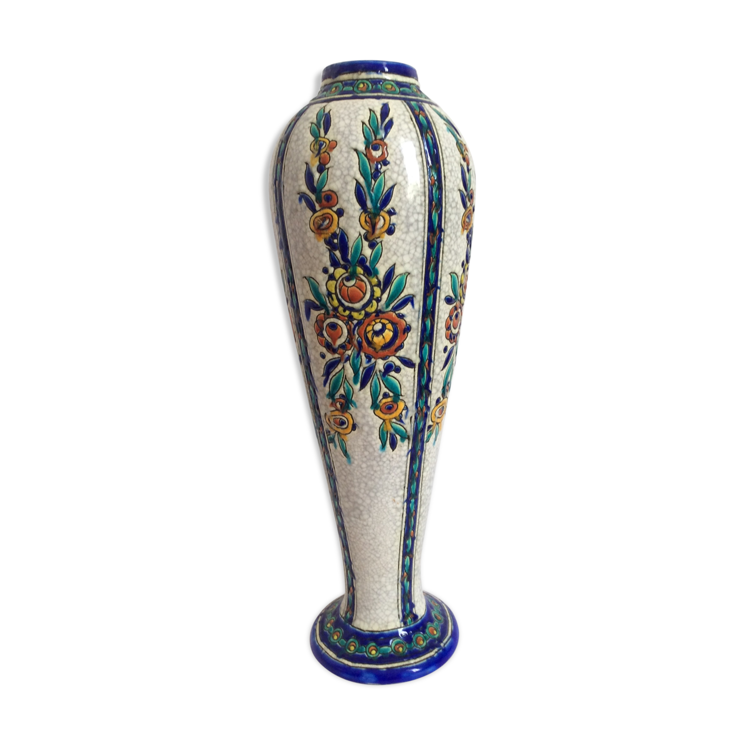 Bosch La Louvière earthenware vase