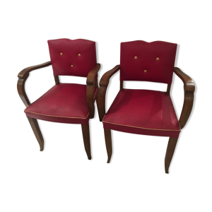 Paire de fauteuils bridges