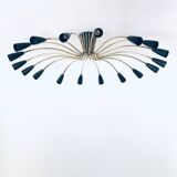 Sputnik 18-Arm Ceiling Lamp from Kaiser Leuchten, Germany, 1950s