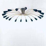 Sputnik 18-Arm Ceiling Lamp from Kaiser Leuchten, Germany, 1950s