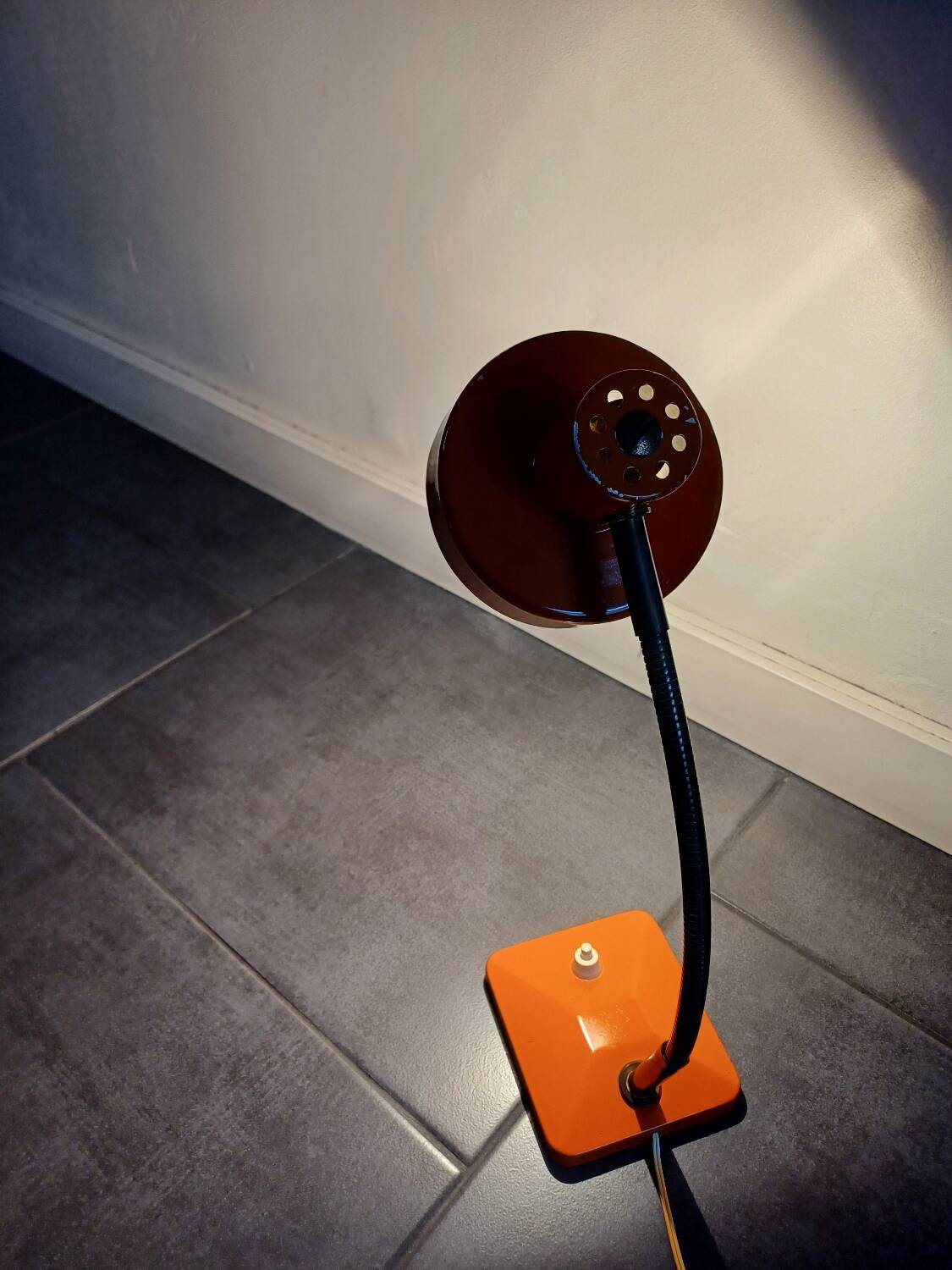 70's orange desk lamp