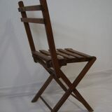 Vintage wood folding chair