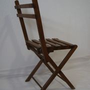 Vintage wood folding chair
