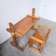 Bureau et chaise enfant pin Bauhaus