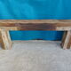 Brutalist console solid oak