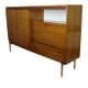 Vintage Mid Century Highboard Cabinet Drawer and Doors Teak Veneer 200cm