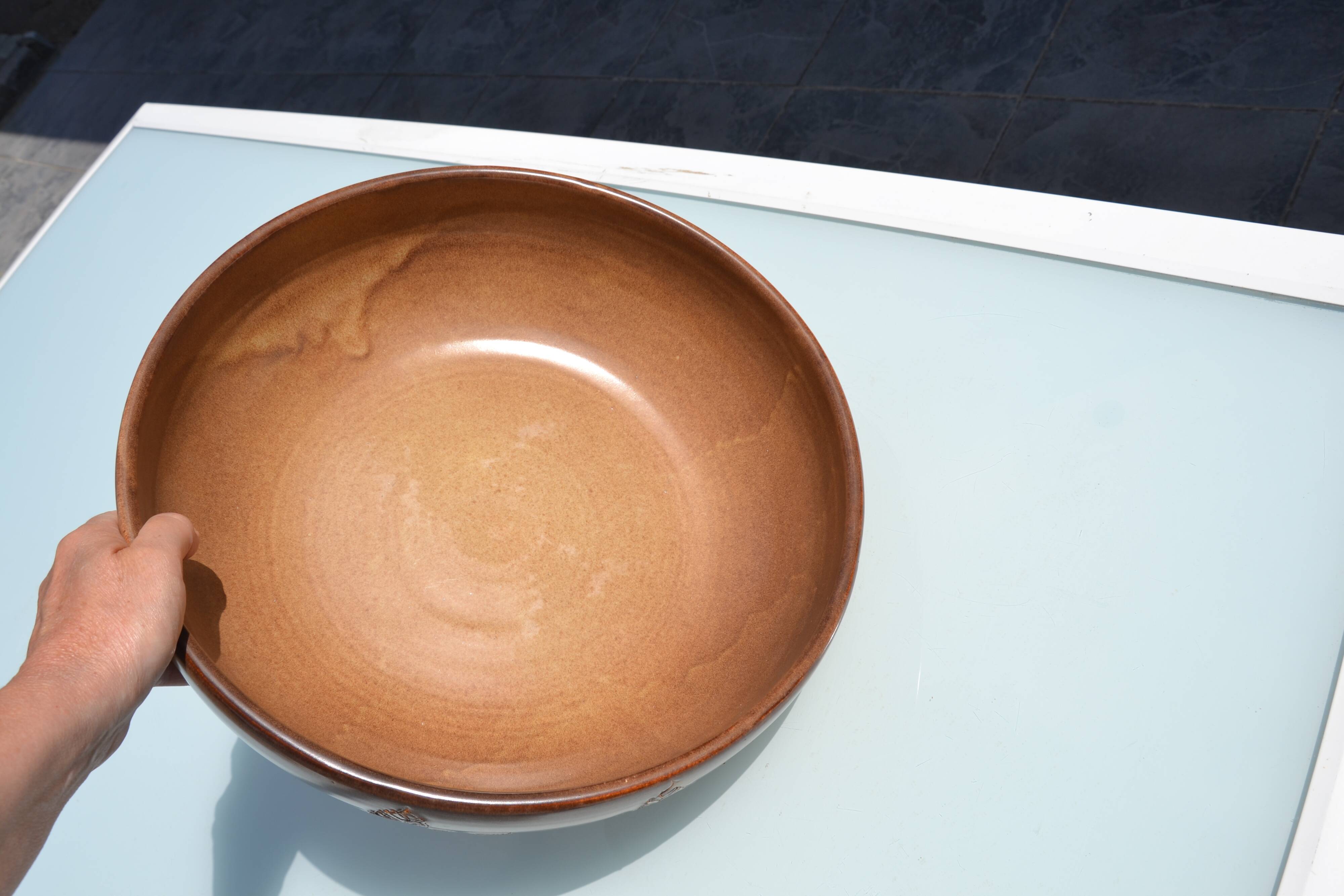 Large salad bowl/fruit bowl Michel and Denise Pointu