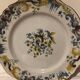Plate Emile Galle Saint Clément around 1900