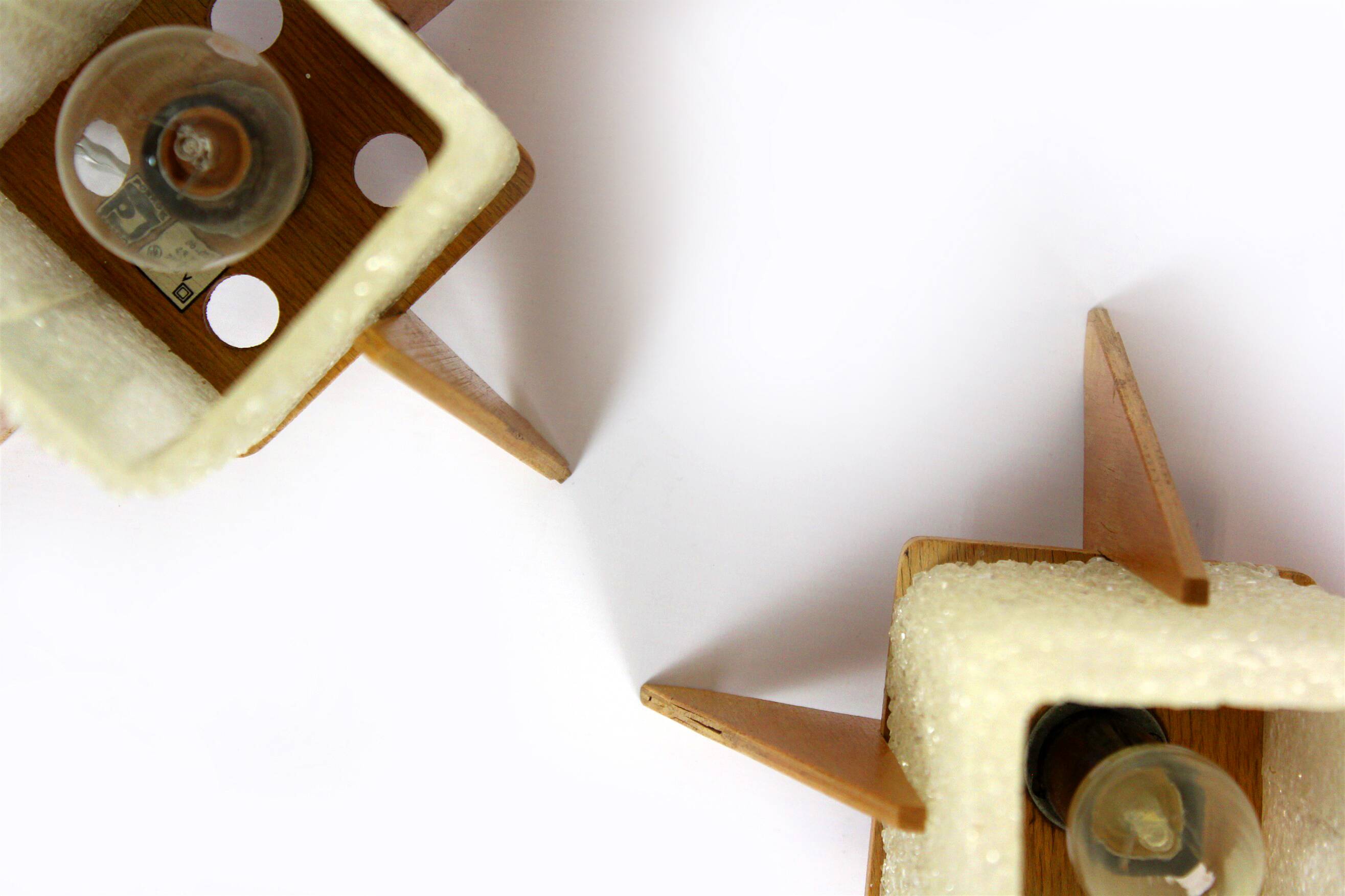Rocket table lamps from pokrok zilina, 1970s, set of 2