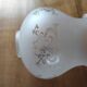 'Tulip' lampshade for lighting, transparent decoration on frosted glass.
