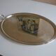 Christofle Silver-plated metal serving tray + box 64 x 42 cm
