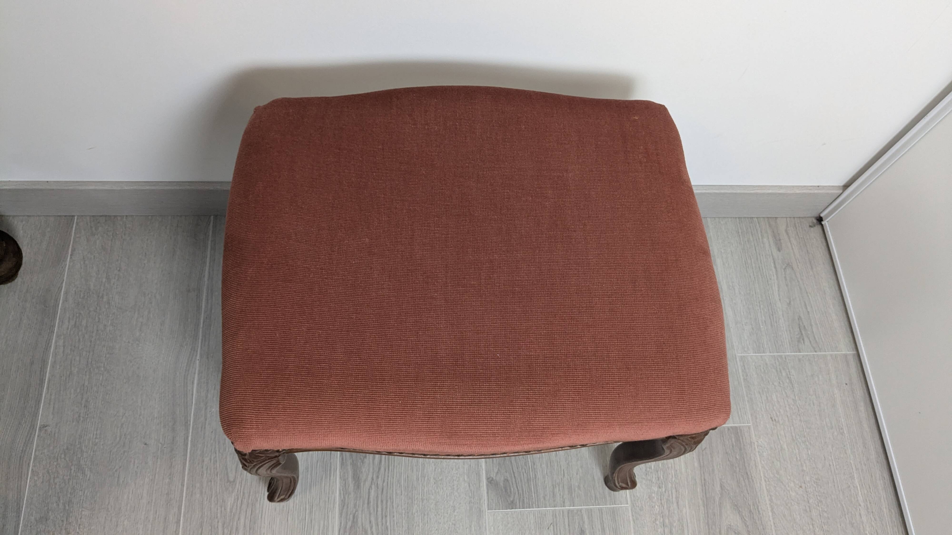 Louis XV stool — elegant curves and warm patina