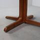 Scandinavian solid pine extendable dining table