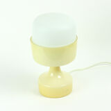 Lampe de table en opaline blanche par Ivan Jakes, 1970s